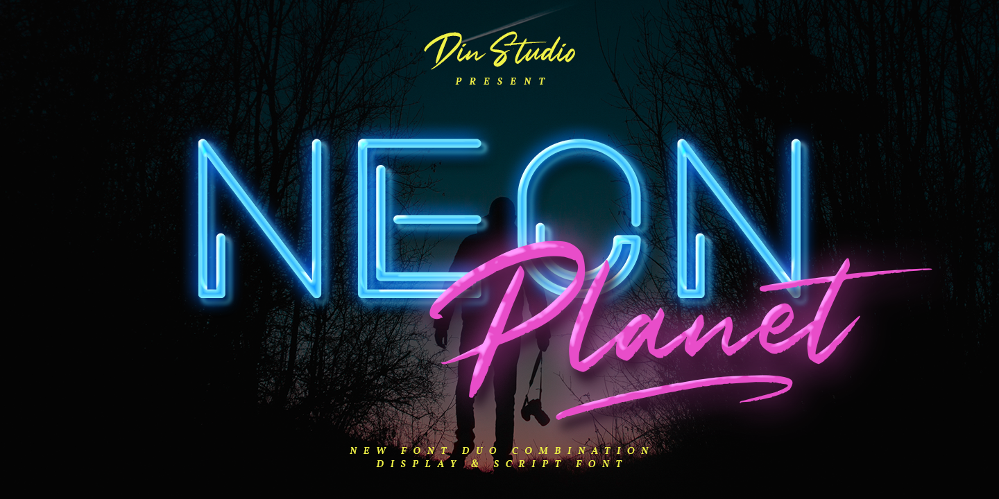 Font Neon Planet